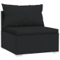 vidaXL 11-tlg. Garten-Lounge-Set mit Kissen Poly Rattan Schwarz vidaXL 11-tlg. Garten-Lounge-Set mit Kissen Poly Rattan Schwarz