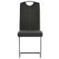 vidaXL Freischwinger 2 Stk. Grau Kunstleder vidaXL Freischwinger 2 Stk. Grau Kunstleder
