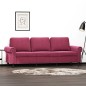 vidaXL 3-Sitzer-Sofa Weinrot 180 cm Samt vidaXL 3-Sitzer-Sofa Weinrot 180 cm Samt