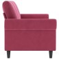 vidaXL 3-Sitzer-Sofa Weinrot 180 cm Samt vidaXL 3-Sitzer-Sofa Weinrot 180 cm Samt