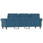 vidaXL 3-Sitzer-Sofa Blau 180 cm Samt vidaXL 3-Sitzer-Sofa Blau 180 cm Samt