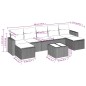vidaXL 8-tlg. Garten-Sofagarnitur mit Kissen Grau Poly Rattan vidaXL 8-tlg. Garten-Sofagarnitur mit Kissen Grau Poly Rattan