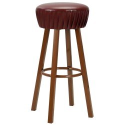 vidaXL Barhocker 2 Stk. Braun Kunstleder