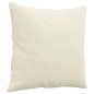 vidaXL 3-Sitzer-Sofa mit Zierkissen Creme 180 cm Samt vidaXL 3-Sitzer-Sofa mit Zierkissen Creme 180 cm Samt