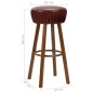 vidaXL Barhocker 2 Stk. Braun Kunstleder vidaXL Barhocker 2 Stk. Braun Kunstleder