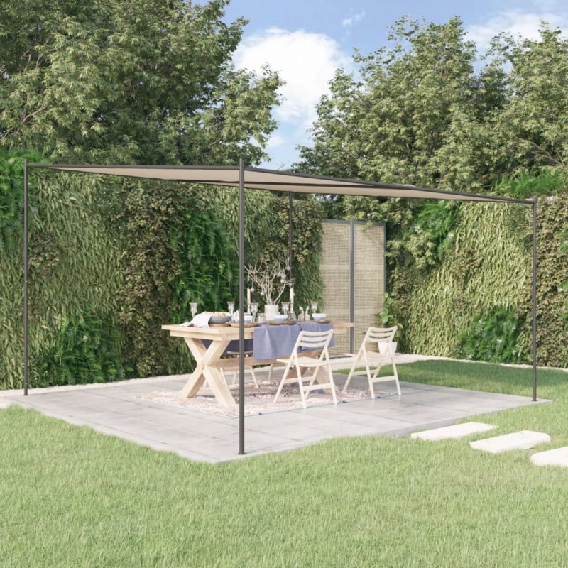 vidaXL Pavillon Beige 4x4 m 180 g/m² Stoff und Stahl vidaXL Pavillon Beige 4x4 m 180 g/m² Stoff und Stahl