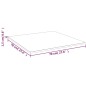 vidaXL Tischplatte Quadratisch Hellbraun 70x70x1,5cm Behandelte Eiche vidaXL Tischplatte Quadratisch Hellbraun 70x70x1,5cm Behandelte Eiche