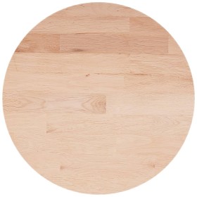 vidaXL Runde Tischplatte Ø30x1,5 cm Unbehandeltes Massivholz Eiche