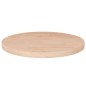 vidaXL Runde Tischplatte Ø50x2,5 cm Unbehandeltes Massivholz Eiche vidaXL Runde Tischplatte Ø50x2,5 cm Unbehandeltes Massivholz Eiche