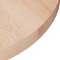 vidaXL Runde Tischplatte Ø50x2,5 cm Unbehandeltes Massivholz Eiche vidaXL Runde Tischplatte Ø50x2,5 cm Unbehandeltes Massivholz Eiche