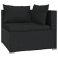 vidaXL 14-tlg. Garten-Lounge-Set mit Kissen Schwarz Poly Rattan vidaXL 14-tlg. Garten-Lounge-Set mit Kissen Schwarz Poly Rattan
