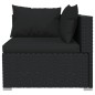 vidaXL 14-tlg. Garten-Lounge-Set mit Kissen Schwarz Poly Rattan vidaXL 14-tlg. Garten-Lounge-Set mit Kissen Schwarz Poly Rattan