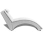 Chaiselongue mit Kissen Weiß Kunstleder Chaiselongue mit Kissen Weiß Kunstleder