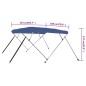 vidaXL 4-Bow Bimini Top Blau 243x180x137 cm vidaXL 4-Bow Bimini Top Blau 243x180x137 cm