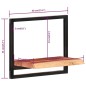 vidaXL Wandregale 2 Stk. 40x24x35 cm Massivholz Akazie und Stahl vidaXL Wandregale 2 Stk. 40x24x35 cm Massivholz Akazie und Stahl