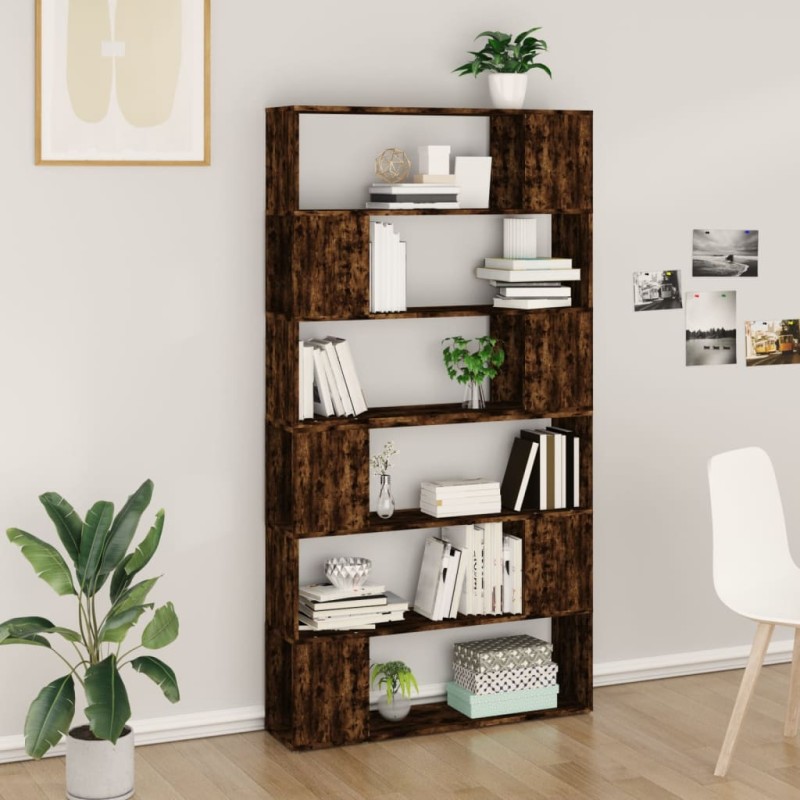 vidaXL Bücherregal/Raumteiler Räuchereiche 100x24x188 cm vidaXL Bücherregal/Raumteiler Räuchereiche 100x24x188 cm