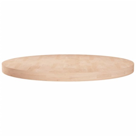 vidaXL Runde Tischplatte Ø80x4 cm Unbehandeltes Massivholz Eiche