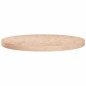 vidaXL Runde Tischplatte Ø80x4 cm Unbehandeltes Massivholz Eiche vidaXL Runde Tischplatte Ø80x4 cm Unbehandeltes Massivholz Eiche