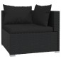 vidaXL 12-tlg. Garten-Lounge-Set mit Kissen Schwarz Poly Rattan vidaXL 12-tlg. Garten-Lounge-Set mit Kissen Schwarz Poly Rattan