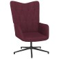 Relaxsessel mit Hocker Lila Stoff Relaxsessel mit Hocker Lila Stoff