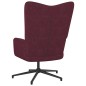 Relaxsessel mit Hocker Lila Stoff Relaxsessel mit Hocker Lila Stoff