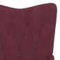 Relaxsessel mit Hocker Lila Stoff Relaxsessel mit Hocker Lila Stoff
