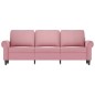 vidaXL 3-Sitzer-Sofa Rosa 180 cm Samt vidaXL 3-Sitzer-Sofa Rosa 180 cm Samt