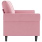 vidaXL 3-Sitzer-Sofa Rosa 180 cm Samt vidaXL 3-Sitzer-Sofa Rosa 180 cm Samt
