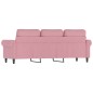 vidaXL 3-Sitzer-Sofa Rosa 180 cm Samt vidaXL 3-Sitzer-Sofa Rosa 180 cm Samt