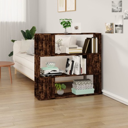 vidaXL Bücherregal/Raumteiler Räuchereiche 100x24x94 cm