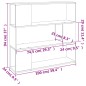 vidaXL Bücherregal/Raumteiler Räuchereiche 100x24x94 cm vidaXL Bücherregal/Raumteiler Räuchereiche 100x24x94 cm