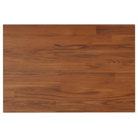 vidaXL Waschtischplatte Dunkelbraun 60x40x2,5 cm Massivholz Behandelt