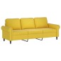 vidaXL 3-Sitzer-Sofa Gelb 180 cm Samt vidaXL 3-Sitzer-Sofa Gelb 180 cm Samt
