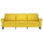 vidaXL 3-Sitzer-Sofa Gelb 180 cm Samt vidaXL 3-Sitzer-Sofa Gelb 180 cm Samt