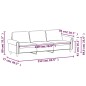 vidaXL 3-Sitzer-Sofa Gelb 180 cm Samt vidaXL 3-Sitzer-Sofa Gelb 180 cm Samt