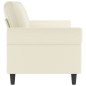 vidaXL 3-Sitzer-Sofa Creme 180 cm Samt vidaXL 3-Sitzer-Sofa Creme 180 cm Samt