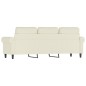 vidaXL 3-Sitzer-Sofa Creme 180 cm Samt vidaXL 3-Sitzer-Sofa Creme 180 cm Samt