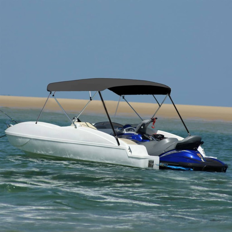 vidaXL 4-Bow Bimini Top Anthrazit 243x(230-244)x137 cm vidaXL 4-Bow Bimini Top Anthrazit 243x(230-244)x137 cm