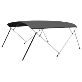 vidaXL 4-Bow Bimini Top Anthrazit 243x(230-244)x137 cm