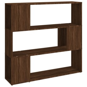 vidaXL Bücherregal/Raumteiler Braun Eichen-Optik 100x24x94 cm