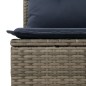 vidaXL 3-tlg. Garten-Sofagarnitur mit Kissen Grau Poly Rattan vidaXL 3-tlg. Garten-Sofagarnitur mit Kissen Grau Poly Rattan