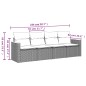 vidaXL 4-tlg. Garten-Sofagarnitur mit Kissen Beige Poly Rattan vidaXL 4-tlg. Garten-Sofagarnitur mit Kissen Beige Poly Rattan