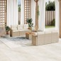vidaXL 7-tlg. Garten-Sofagarnitur mit Kissen Beige Poly Rattan vidaXL 7-tlg. Garten-Sofagarnitur mit Kissen Beige Poly Rattan