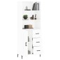 Highboard Hochglanz-Weiß 69,5x34x180 cm Holzwerkstoff Highboard Hochglanz-Weiß 69,5x34x180 cm Holzwerkstoff