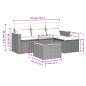 vidaXL 5-tlg. Garten-Sofagarnitur mit Kissen Beige Poly Rattan vidaXL 5-tlg. Garten-Sofagarnitur mit Kissen Beige Poly Rattan