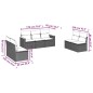 vidaXL 7-tlg. Garten-Sofagarnitur mit Kissen Beige Poly Rattan vidaXL 7-tlg. Garten-Sofagarnitur mit Kissen Beige Poly Rattan