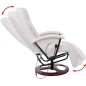Shiatsu-Massagesessel Weiß Kunstleder Shiatsu-Massagesessel Weiß Kunstleder