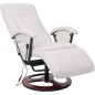 Shiatsu-Massagesessel Weiß Kunstleder Shiatsu-Massagesessel Weiß Kunstleder