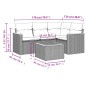vidaXL 5-tlg. Garten-Sofagarnitur mit Kissen Beige Poly Rattan vidaXL 5-tlg. Garten-Sofagarnitur mit Kissen Beige Poly Rattan