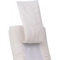 Shiatsu-Massagesessel Weiß Kunstleder Shiatsu-Massagesessel Weiß Kunstleder